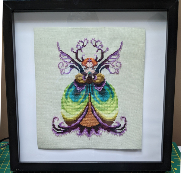 Photo of 'Junebug' finished cross stitch project