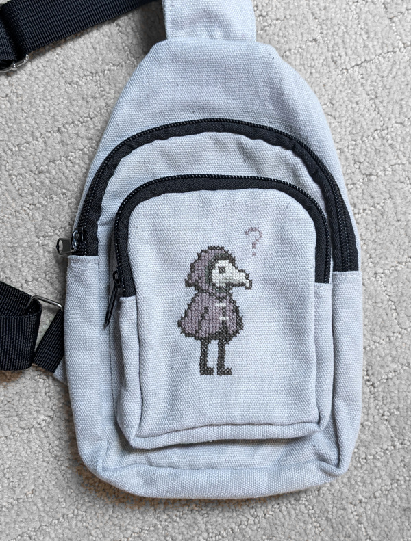 Photo of 'Plague Doctor Bag' finished cross stitch project