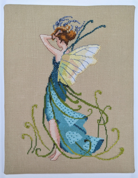 Photo of 'Water Reeds' finished cross stitch project